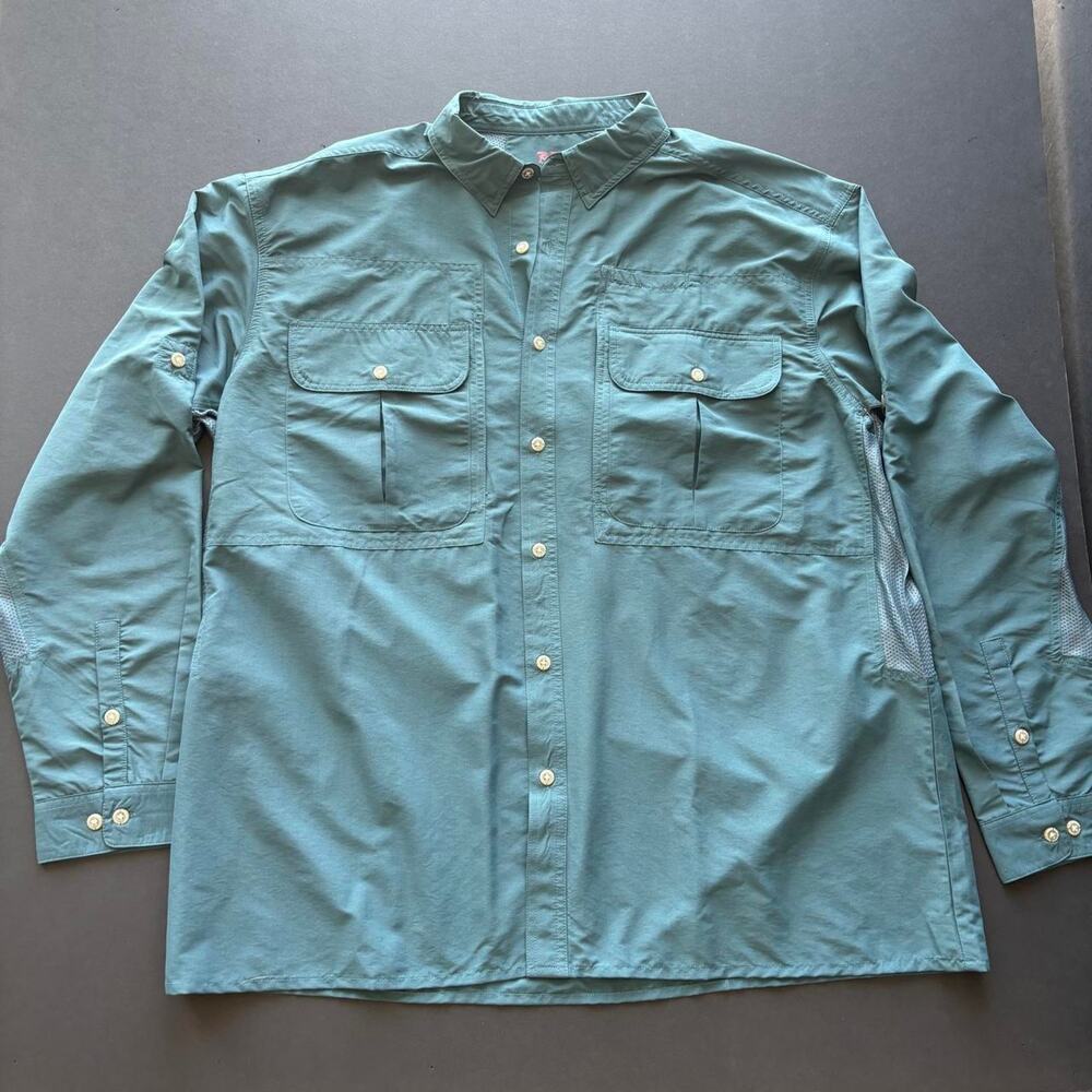 RailRiders Adventure blue button up Hiking Shirt Gorpcore NWT size XL